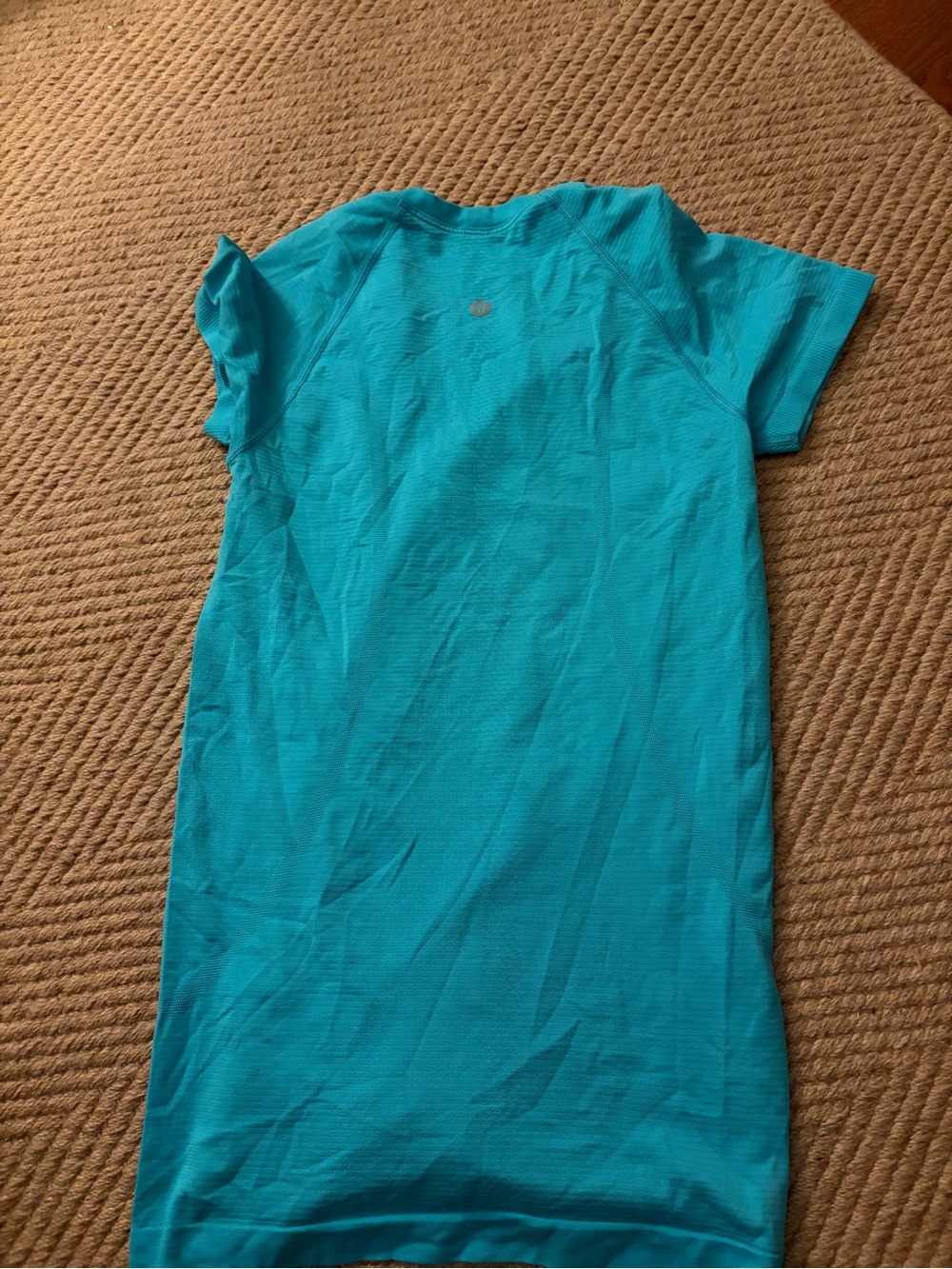 lululemon athletica turquoise blue athletic tee